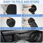 300T Universal Car Windshield Sun Shade, Foldable Reflective for Windshield & Window Shades with Overlapping Design, Car Interior Accessories (55" L x 26.7" W)