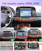 4G+128G Android 15 Car Stereo for Toyota Camry 2000-2006, 9 Inch Incell Touchscreen with Physical Buttons, Wireless CarPlay Android Auto GPS Bluetooth 5G-WiFi EQ SWC Type-C Backup Camera