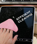 SCUARI Car Screen Cleaner,Touch Screen Cleaner for Car,Car Accessories Car Screen Wipes,Foldable Car Screen Cleaner Cloth,Square Microfiber Screen Cleaning Pad,Fits Car Dashboard LCD Display (Pink)