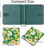 CoBak Car Registration and Insurance Holder - Small and Lightweight Vehicle Glove Box Car Organizer, Auto Truck Comparment Accessories Case for Essential Document, Driver License (Blossom Green)