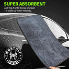 Ultra Absorbent Car Drying Towels with Storage Bag, Extra Large Microfiber Towels for Cars, (36" x 24") Drying Towels Car Detailing, Streak Free, No Water Spots, Scratch-Free, 3 Pack