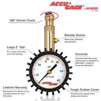 RS60XA Professional Tire Pressure Gauge with Protective Rubber Guard (60 PSI)