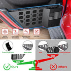 Metal Rear Door Pocket Storage Box for Jeep Wrangler JL JLU 4XE 2018-2026 & Gladiator JT 2020-2023 2023 2024 2025 2026 Accessories Door Storage Organizer Molle Panels, Flag, 2PCS
