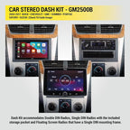 GM2500B Double DIN or Single DIN with Pocket Radio Installation Dash Kit Compatible with Select 2004-2021 GM Vehicles - Car Stereo Install Kit - See Fit Guide in Images to Verify Your Vehicle