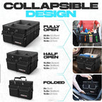 Trunk Organizer For SUV Car Trunk Organizer, Foldable Storage, Car Accessories for Women Men, Collapsible Bag, 600D Oxford, Non Slip Bottom, Straps, Soft Cover (50L)