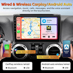 Car Stereo Radio Upgrade for Jeep Wrangler JK 2007-2018 Replacement 2+64G Android 15 Head Unit with 10 Inch Touch Screen CarPlay Android Auto Backup Camera