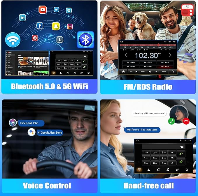 Android 15 Car Stereo Radio for Nissan Maxima 1995-1999 with Wireless CarPlay & Android Auto, 9.7" Touch Carplay Screen for Car, Bluetooth 5.0/5G WiFi/GPS/FM/RDS/SWC/Backup Camera/Mic 2+64G