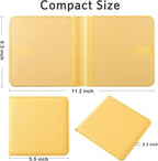 CoBak Car Registration and Insurance Holder - Small and Lightweight Vehicle Glove Box Car Organizer, Auto Truck Comparment Accessories Case for Essential Document, Driver License (Mustard Yellow)
