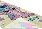Kids Beach Towel - 100% Cotton Super Soft Absorbent Bath Towel, 28" x 58" Inch Lightweight for Travel, Official Licensed Product, Yellow - Lilo and Stitch