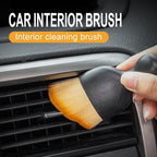 Car Detailing Brushes, Car Interior Dust Sweeping Soft Brush, Soft Bristles Brush Cleaning Tool for Automotive Dashboard, Air Conditioner Vents, Computer, Scratch Free(Yellow)