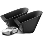for Tesla Model 3 Highland 2024 2025 2026 Front Door Pocket Insert Trash Can, Model 3 Accessories Side Door Garbage Storage Organizer 2-Pack