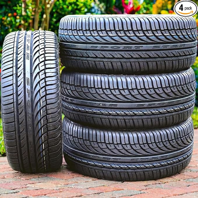 Set of 4 (FOUR) Fullway HP108 All-Season Passenger Car Performance Radial Tires-185/60R14 185/60/14 185/60-14 82H Load Range SL 4-Ply BSW Black Side Wall UTQG 380AA