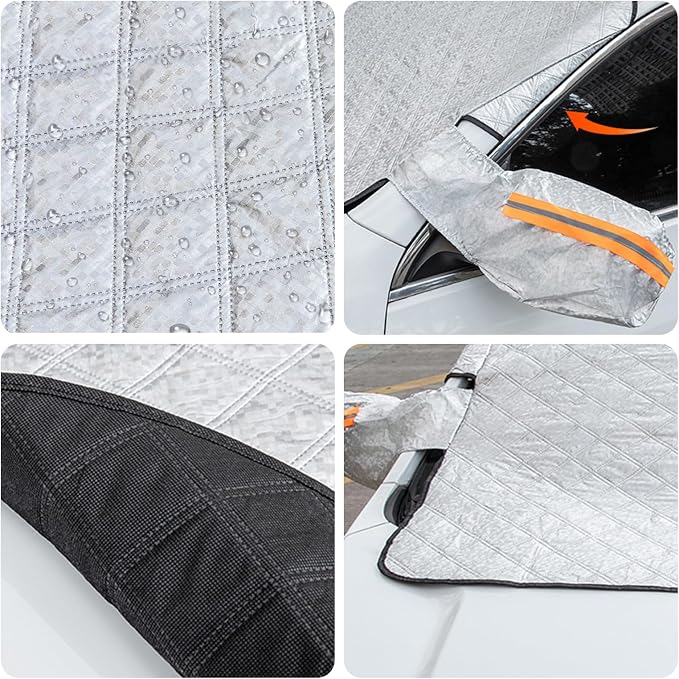 Car Windshield Snow Cover Magnetic Winter Cover for Buick Envista/Chevy Chevrolet Trax 2024 2025, Foldable Anti-Snow Cover with Side Mirror Protector Automotive Exterior Accessories