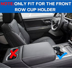 Center Console Cup Holder Inserts for 2024-2026 Chevrolet Silverado EV RST & LT/GMC Sierra EV Denali Accessories Noise-Free TPE Middle Console Drink Holder Organizer Non-Slip Cup Holder Protector
