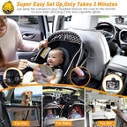 Baby Car Camera HD 1080P - Rear-Facing Car Baby Monitor with Night Vision, Adjustable View Angle, Easy Setup, Anti-Glare Display, Safety for Kids & Infants