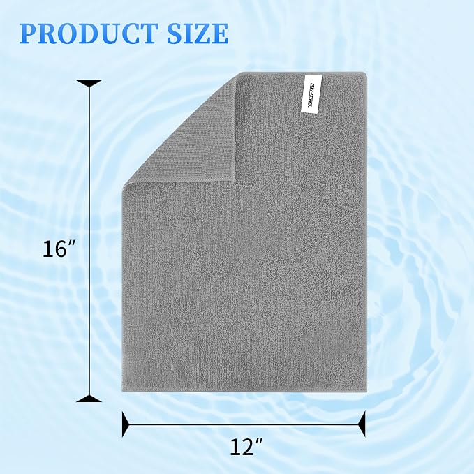 Shop Towels-400 Pack, Multi-Functional Shop Rags, 12 x 16 in Microfiber Cleaning Cloth, Highly Absorbent Cleaning Rags, Cleaning Towels for Car Kitchen Home Office