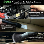 14Pcs Car Wash Kit, 62'' Car Wash Brush with Long Handle, Microfiber Scratch-Free Carwash Brush Mop Mitt Kit Car Car Washing Supplies Cleaning Kit for Cars RV SUV Truck Boat Green