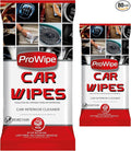 Car Cleaning Wipes - Car Interior Cleaner, Dashboard Cleaner, 2x40-80 Count, Residue-Free Wipes for Interior Surfaces, From Dashboard to Leather Seats, Must Have Accessories