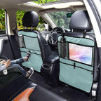 Teal Car Seat Organizer for Kids Backseat Kick Mat with Adjustable Strap Back Seat Protector for Vehicle SUV Car 2 Pcs