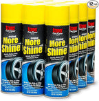 91044-12PK Original More Shine Tire Shine Spray – Tire Dressing Restores Deep Matte Black Finish with Long-Lasting Rain-Resistant Protection, Dry-to-Touch – 12 oz (Pack of 12)