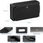 Car Tissue Holder Leather PU Tissues Box Cover for Sun Visor Extra Large Rectangle Napkin Holder Fits for Various Tissue Sizes Soft Tissues Storage & Organization
