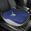 Car Seat Cushion for Driving, Car Seat Pillow for Short Drivers | Ergonomic Memory Foam Seat Cushion for Pain Relief, Adult Booster Seat for Car, Butt Cushion for Car, Truck, Blue&Gray