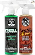 AIR_300 New Car Scent and Leather Scent Combo Pack, Great for Cars, Trucks, SUVs, RVs & More, 16 fl oz (2 Items)