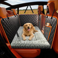 TNELTUEB Dog Car Seat Cover with Bed Mat, Back Seat Extender for Dogs (Black)