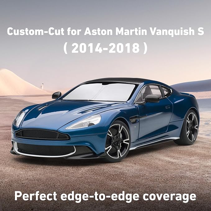Windshield Sunshade for Aston Martin Vanquish, Vanquish S 2014-2016, 2017, 2018 Sun Visor for Front Window Sun Shade Cover, UV Blocker & Protector, Car Accessories