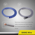 RC4D True 4 Gauge Car Audio Dual Amplifiers CCA Wiring Installation Kits | with OFC RCA Cable