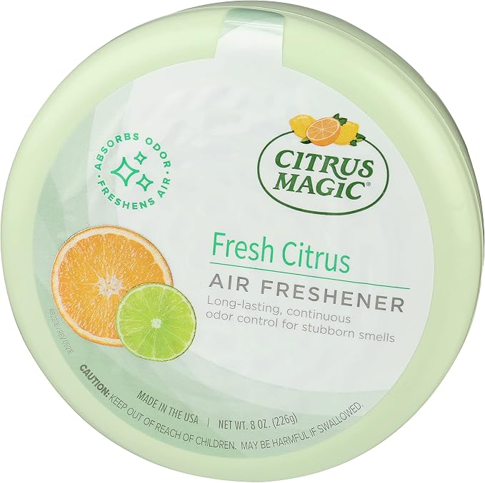 Odor Absorbing Solid Air Freshener, Fresh Citrus, 8-Ounce, (Pack of 3)