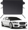 Car Windshield Cover for Ice and Snow - Universal Fit for Cars, SUVs, Trucks, Heavy Duty Oxford Fabric Frost Protector for Ice and Snow,Triple-Window Cover (Oxford Cloth - Black)