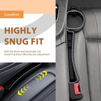 Car Seat Gap Filler with Holder and Hook, Car Seat Accessories Interior, Gap Plug with Storage Slot, Car Organizer Fit Sedan SUV Truck, Black (Black)