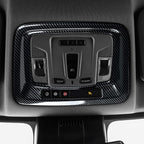 Car ABS Front Roof Reading Light Lamp Trim Carbon Fiber Interior Decal for 2019-2025 Chevy Silverado | for 2019-2021 GMC Sierra 1500 2500 3500 HD Accessories