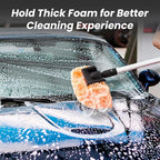 12" Car Wash Brush Head with Soft Bristle for Auto RV Truck Boat Camper Exterior Washing Cleaning