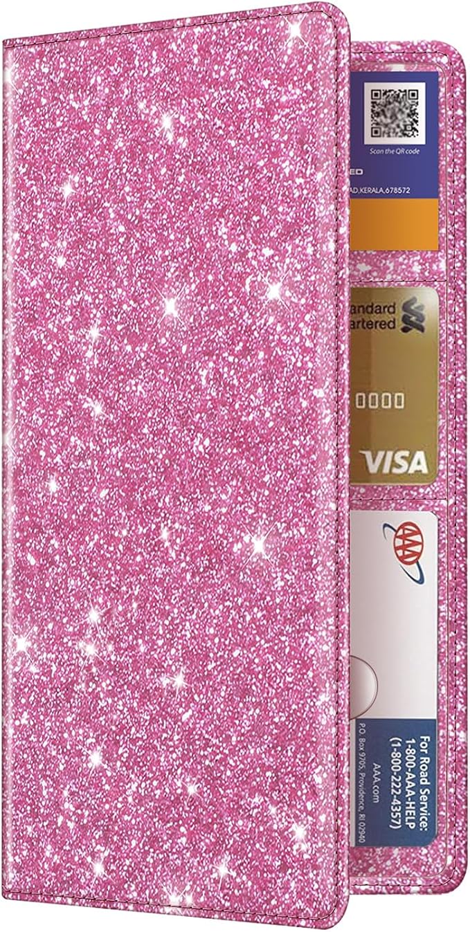 Car Registration and Insurance Card Holder, Vehicle Glove Box Card Organizer Wallet Automobile Accessories for License