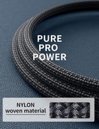 Extra Long USB C to C Cable 15FT, 100W USB C Cable Fast Charging, Upgraded Extra Durable Braided USB C Cord for iPhone 17 16 15 Pro Max, MacBook Pro, Samsung Galaxy S10 S9 Plus, LG and More-2Pack
