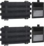 WYNEX Car Visor Organizer with Detachable Card Pouch | Auto Sun Visor Storage Molle Panel with Elastic Webbing Slots for Glasses & Tactical Gear | Fit Most Vehicle, SUVs & Trucks (2, Black (2-Pack))