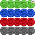 20 Pack Windshield Cleaner Microfiber Pads Fit Car Window Cleaning Tool Replaceable Glass Wipes Inside Car Windshield Supplies, Fits 4-6 Inch Tools, 4 Colors