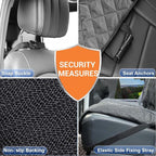 Dog Car Seat Cover for Back Seat Bench Cover, Compatible for Armrest 100% Waterproof & Nonslip Backseat Protector for Pet （Standard）