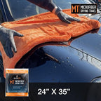 Large Microfiber Drying Towel (24 in x 35 in) Car Exterior Cleaning and Detailing Cloth, Safe On Plastic Trim, Glass, Carbon Fiber, Paint