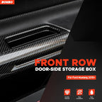 Front Row Door Side Storage Box Handle Tray Interior Accessories Compatible with Ford Mustang 2015-2023(2pcs)