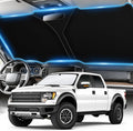 300T Universal Car Windshield Sun Shade, Foldable Reflective for Windshield & Window Shades with Overlapping Design, Car Interior Accessories (68.8" L x 35" W)