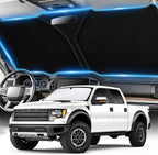 300T Universal Car Windshield Sun Shade, Foldable Reflective for Windshield & Window Shades with Overlapping Design, Car Interior Accessories (68.8" L x 35" W)