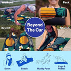 2 Pack Car Seat Towel Covers, Sweat-Proof Microfiber Seat Protectors for Gym, Running, Beach & Workout, Breathable Quick-Dry, Machine Washable, Tropical Toucan Print, Universal Fit