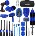 26-Piece Car Detailing Brush Kit — Complete Interior Cleaning Set