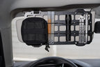 Car Sun Visor Organizer Vehicle Rigid MOLLE Panel Tactical Gear Rack EDC Pouch Tool Holster Bag Holder Visor Cover Truck Equipment Mount Plate Modular Storage Shelf Auto Accessories