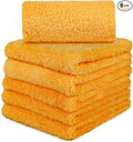 Microfiber Towels for Cars, Car Drying Wash Detailing Towel with Plush Edgeless Microfiber Cloth (Yellow)