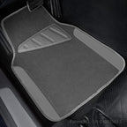 Waterproof Universal Fit Car Floor Mats, Car Mats Fit for SUV,Vans,sedans, Trucks,Set of 4pcs Car Carpet with Driver Heel Pad (All Gray)