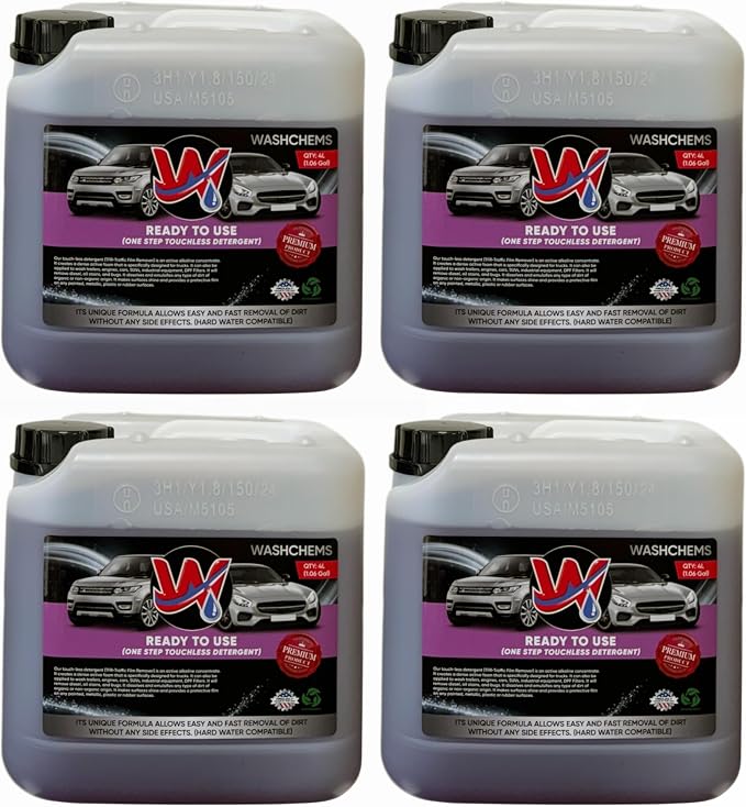 Foam Cannon Ready to Use - Touchless One Step Car Wash Shampoo (1 Gallon, 128 oz) – No Mixing Ratio Required - Commercial Grade – Great for Cars, Trucks, Motorcycles, Other - (4)